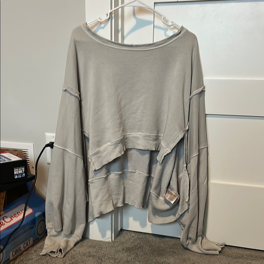 Gray-Green Women's Top